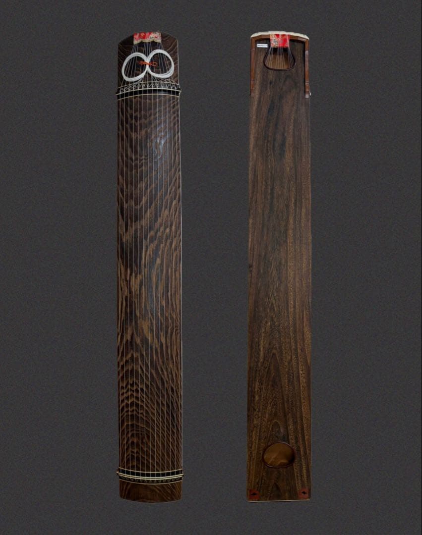 熊ちゃん 13絃箏 琴 半上角 並甲 すだれ彫 蒔絵あり 付属品多数