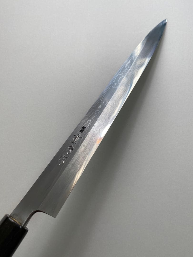 【未使用】重房 鍛地 柳刃包丁 9寸 桐箱付き
