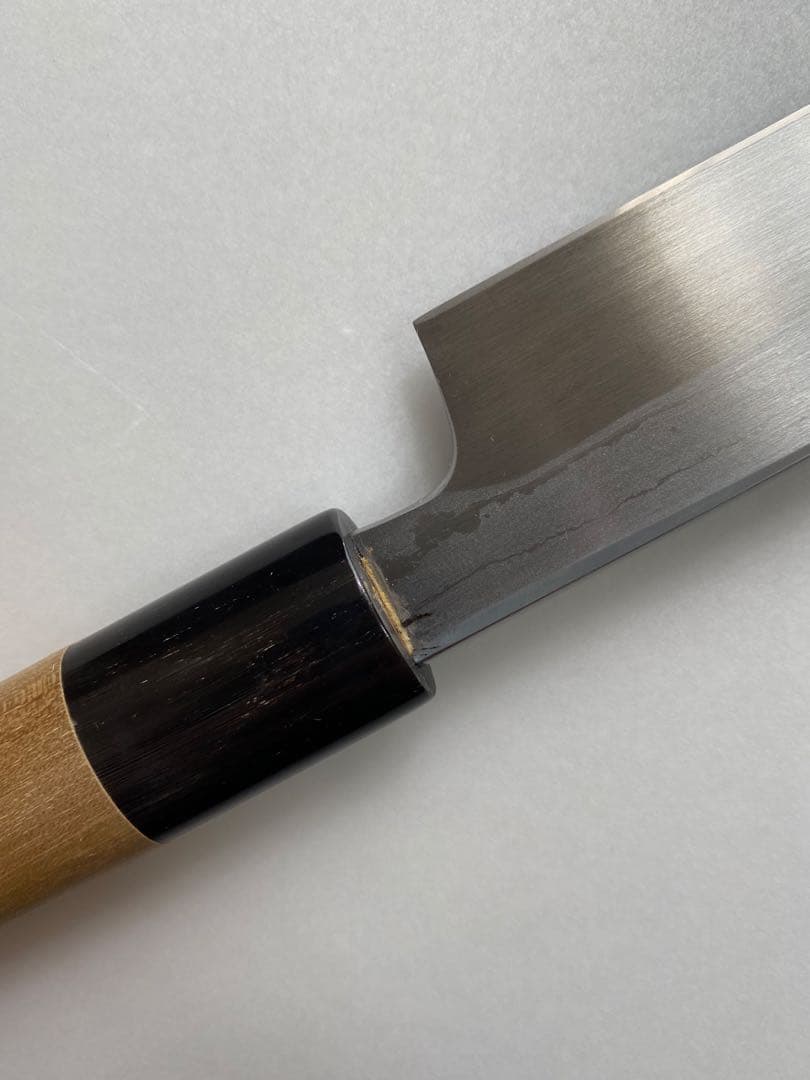 【未使用】重房 鍛地 柳刃包丁 9寸 桐箱付き