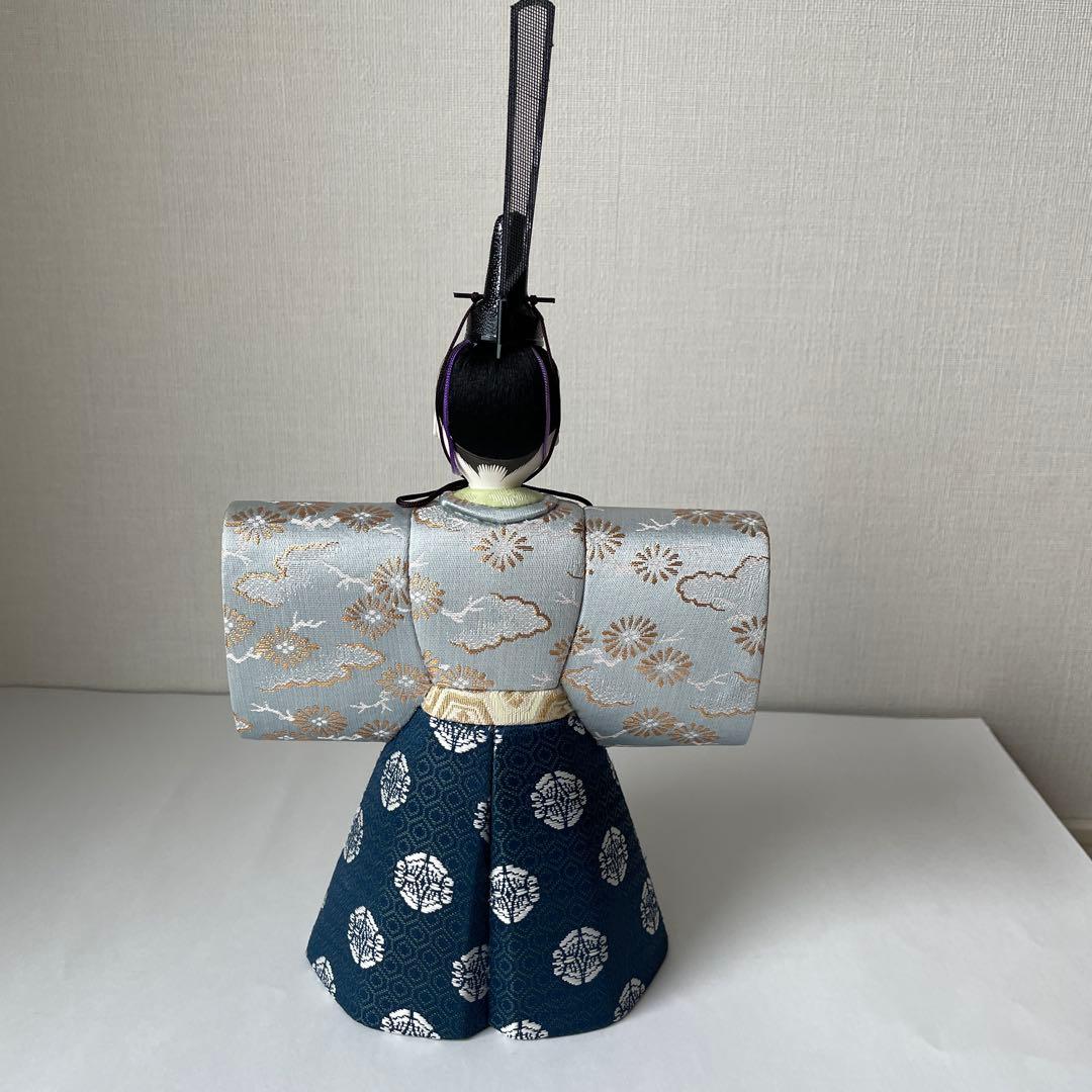 お雛様　立ち雛　木目込み人形　久月　ガラスケース付き　雪洞付き