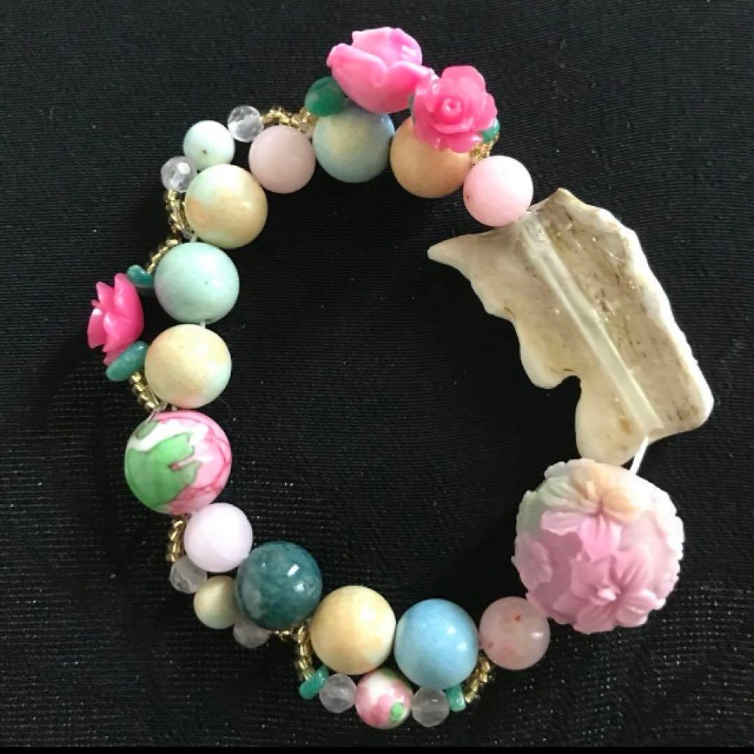 【種名　日本鹿の角】 オリジナル彫刻使用⭐️ユニコーンのばら プリンス編⭐️☆匿名☆