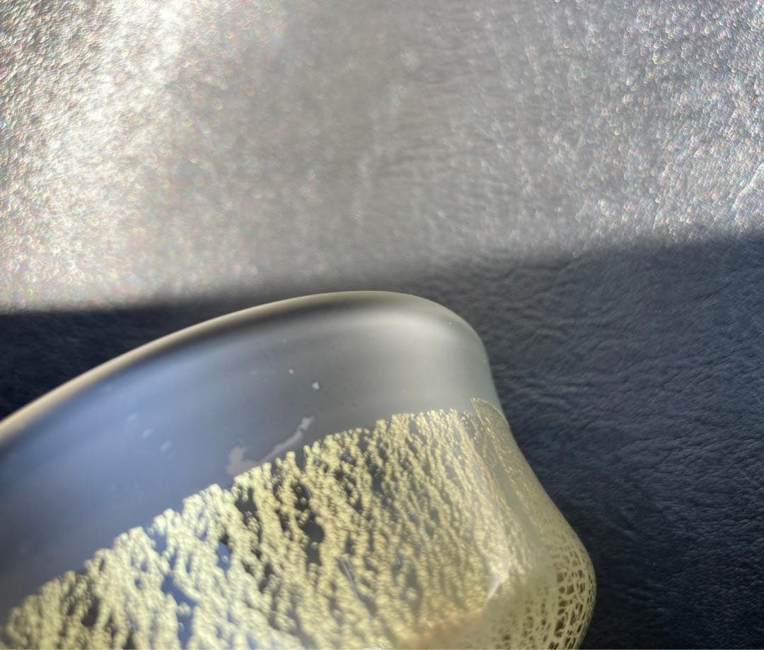 黒木国昭　グラスアート宮崎　グラス　小鉢　向付　酒杯　2点　サイン入り　デザート