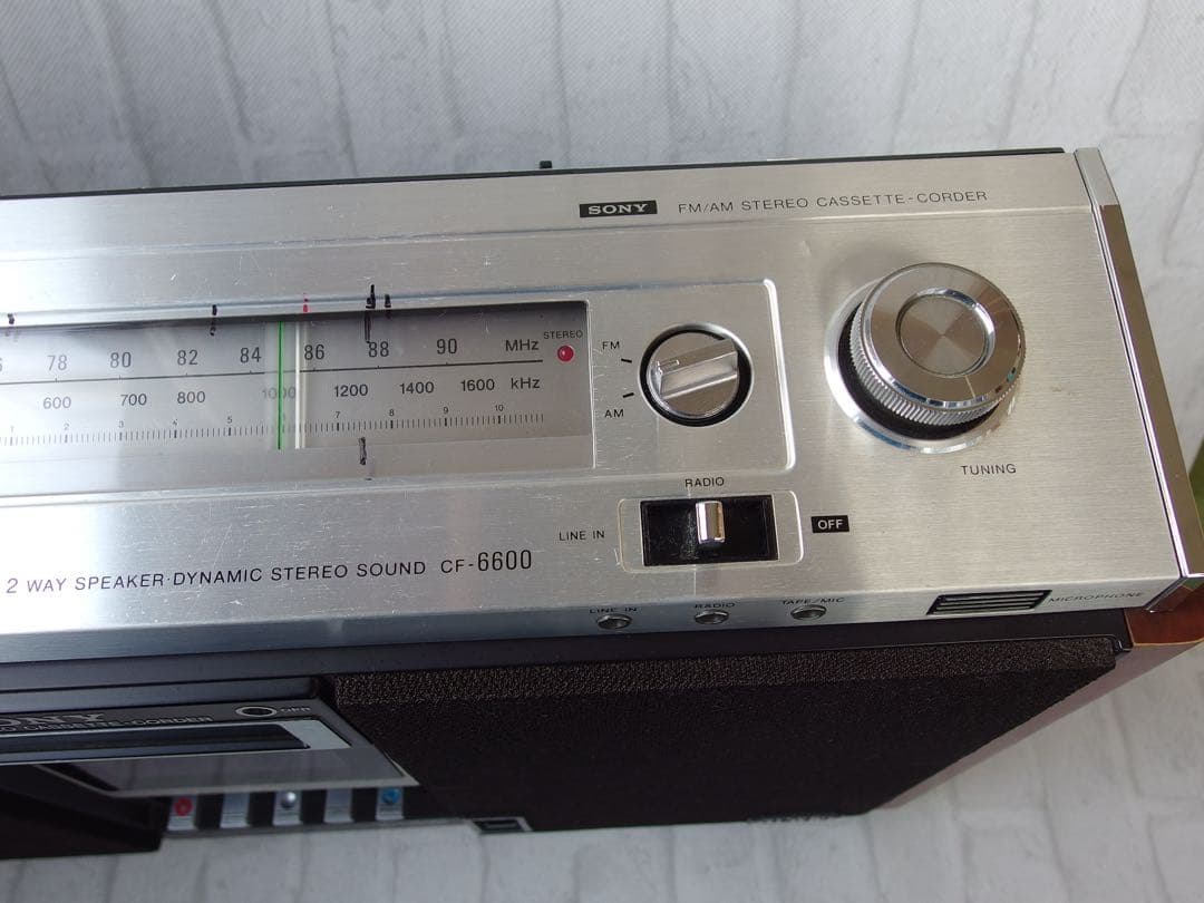 わけあり美品 SONY STEREO ZILBA'P CF-6600