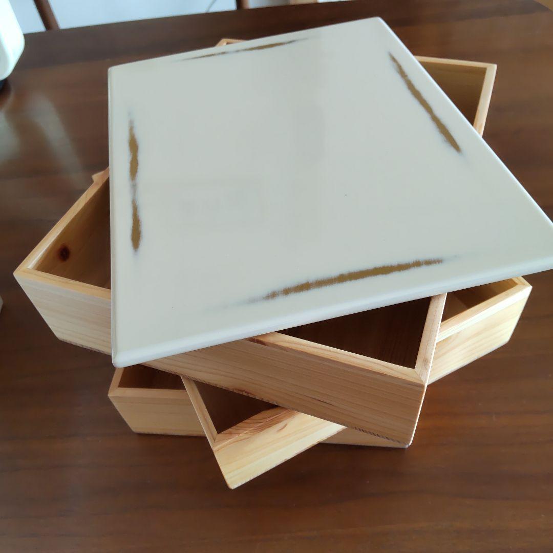 重箱 三段重箱 Njeco汎 変根来(白) お正月 おせち料理