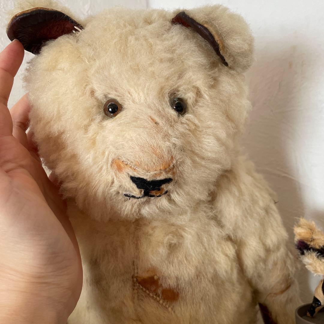 アンティーク テディベア　リアルファー　ヴィンテージ