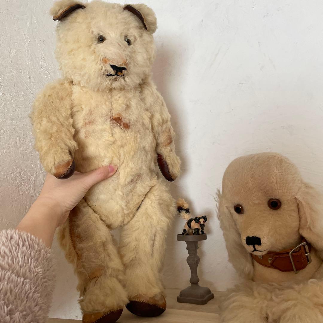 アンティーク テディベア　リアルファー　ヴィンテージ
