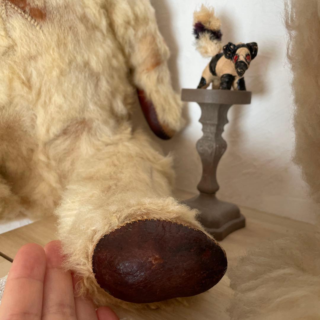 アンティーク テディベア　リアルファー　ヴィンテージ