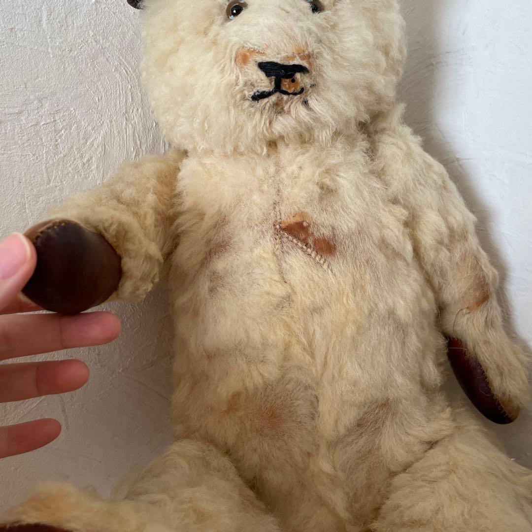 アンティーク テディベア　リアルファー　ヴィンテージ