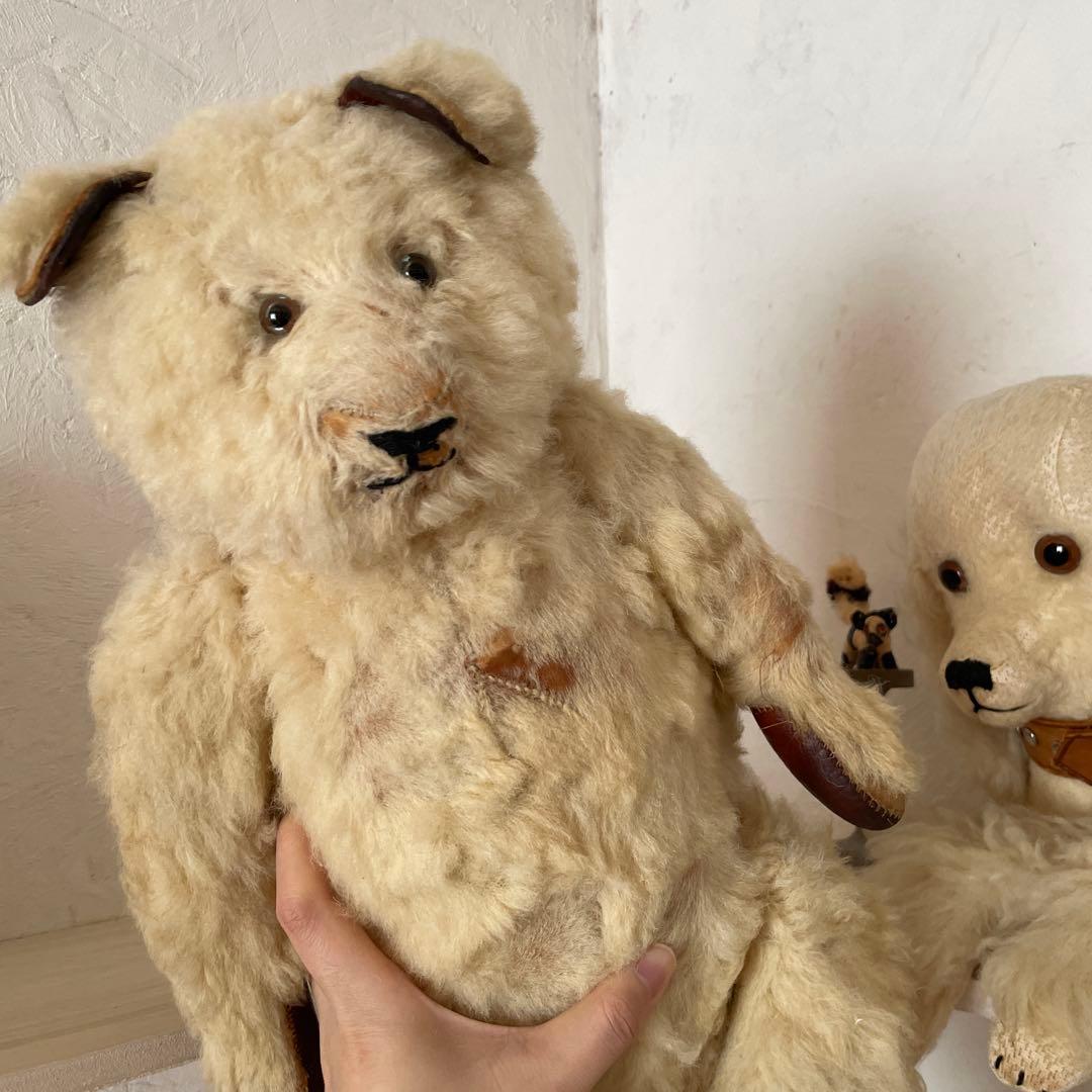 アンティーク テディベア　リアルファー　ヴィンテージ