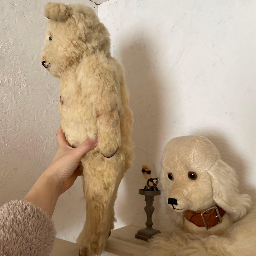 アンティーク テディベア　リアルファー　ヴィンテージ