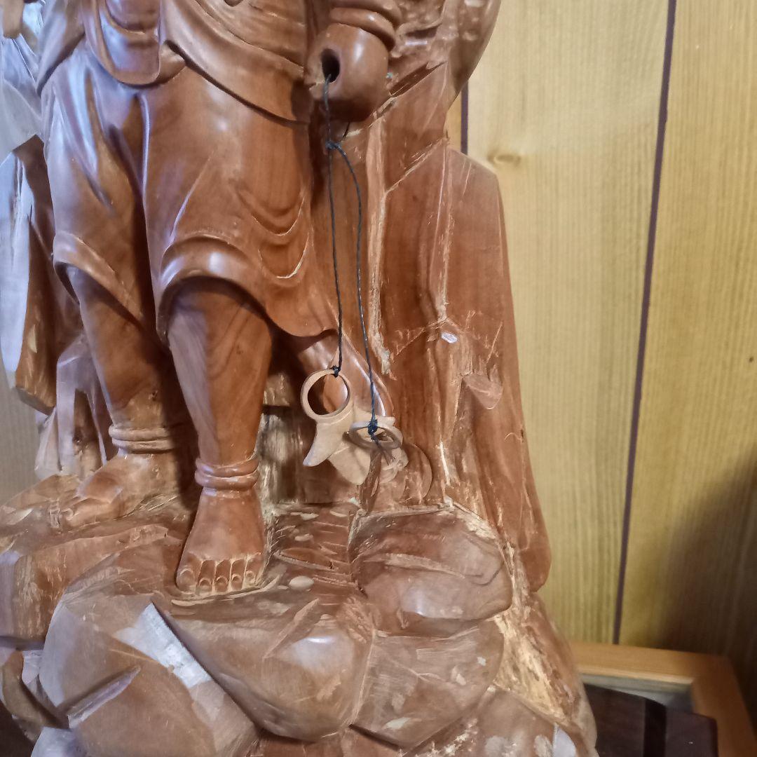 不動明王立像　木製仏像彫刻