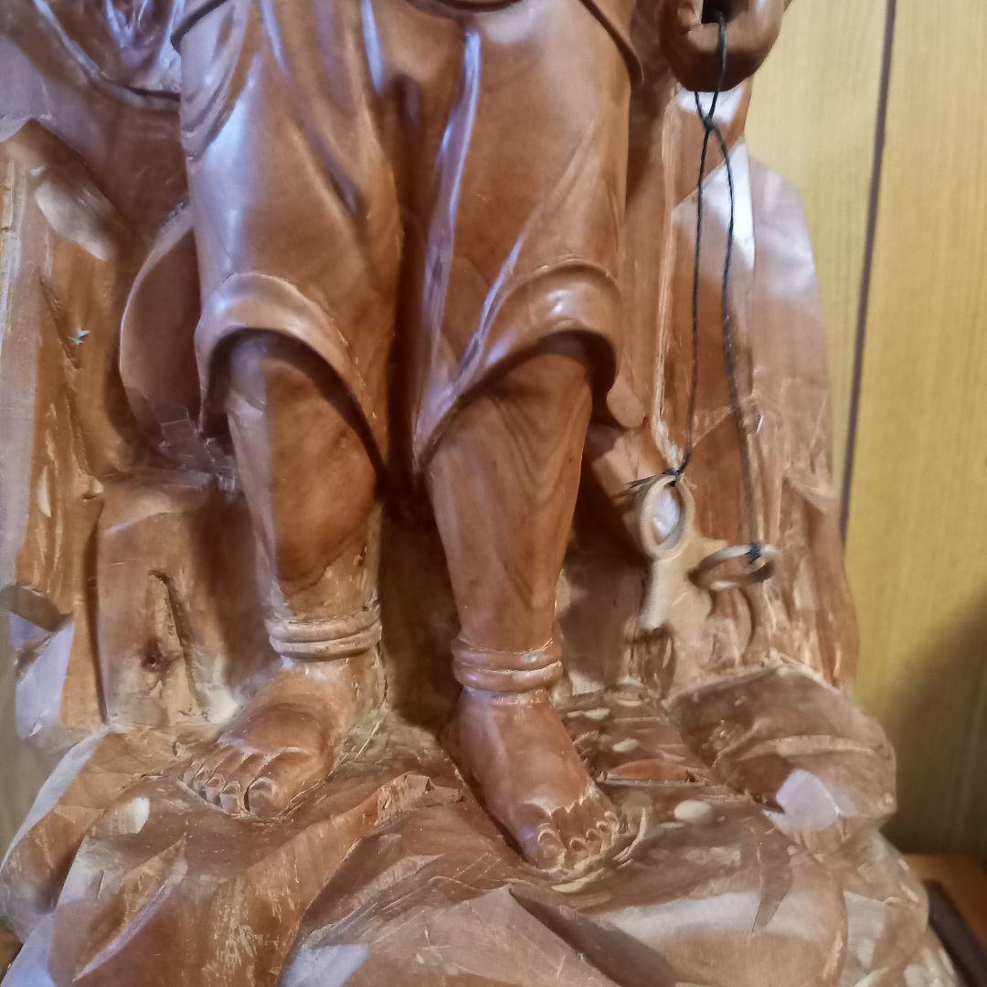 不動明王立像　木製仏像彫刻