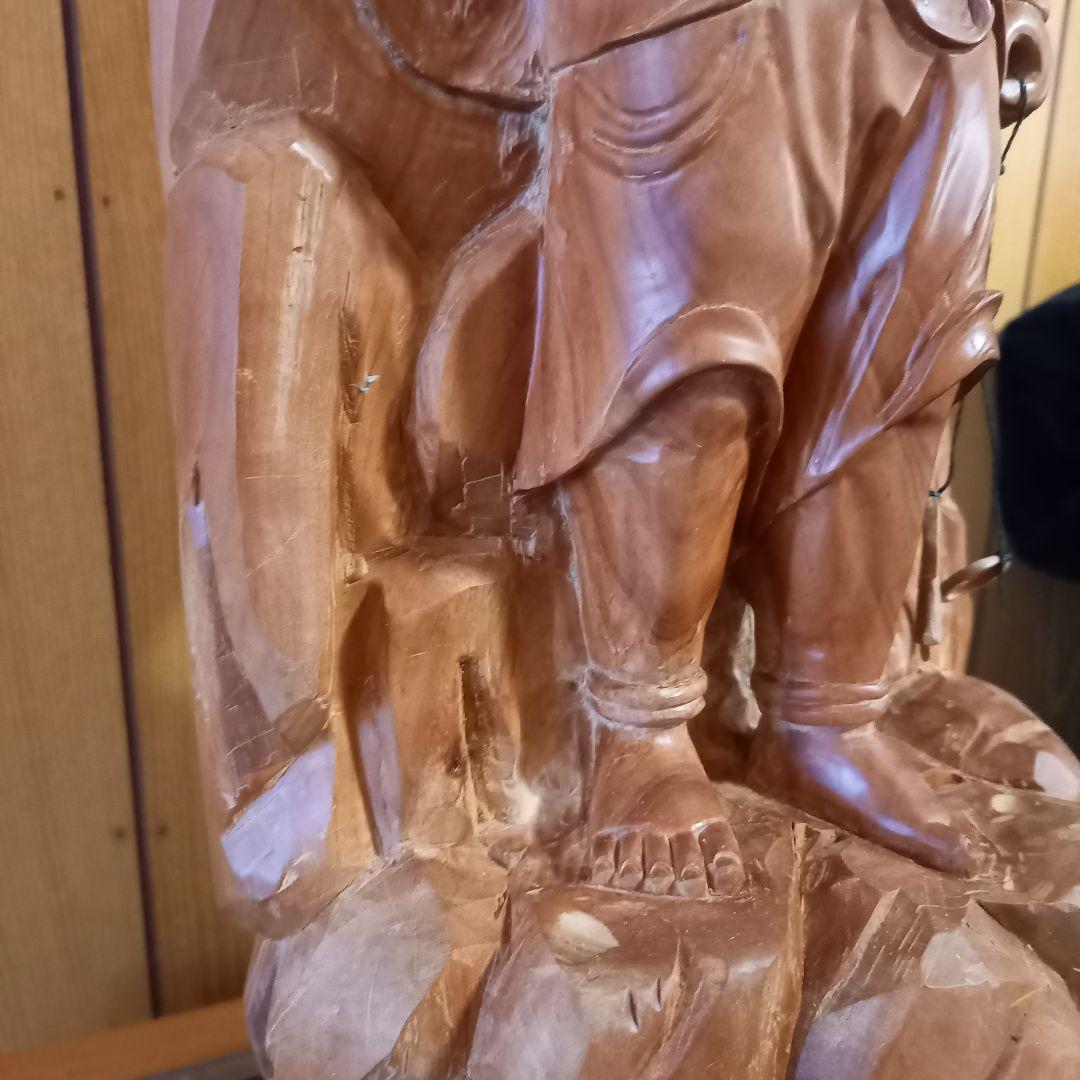 不動明王立像　木製仏像彫刻