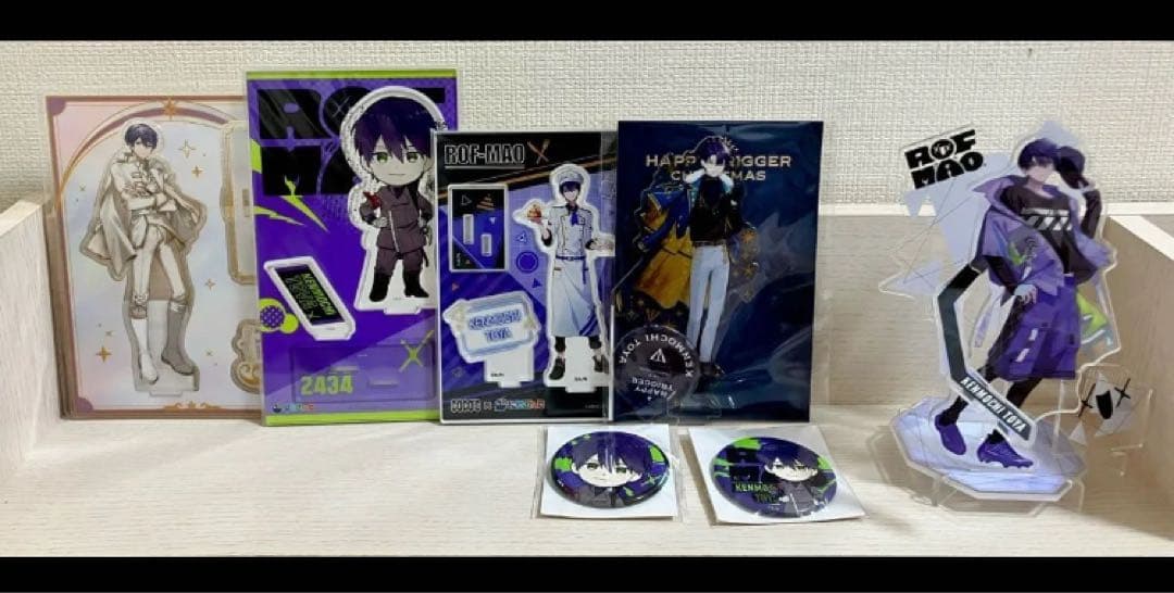 【送料無料】★にじさんじ『剣持 力也』アクリルスタンド/缶バッチ★18点まとめ売