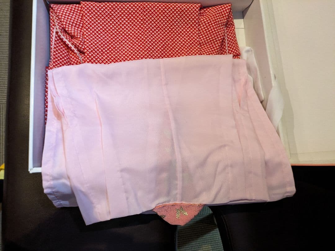 七五三 　3歳　着物フルセット 赤 付属品付き