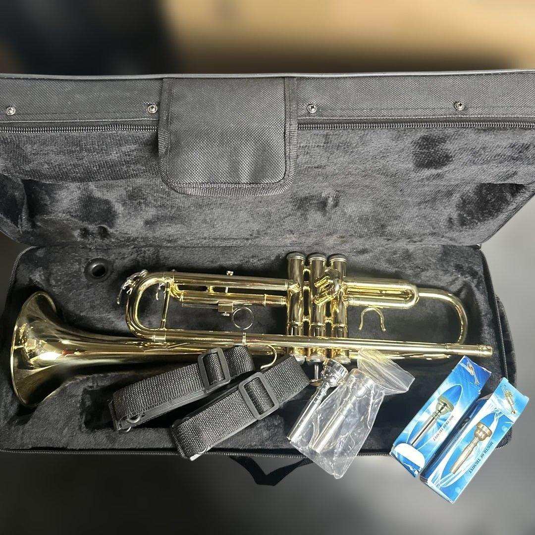 ①BQKOZFIN トランペット 初心者入門セット