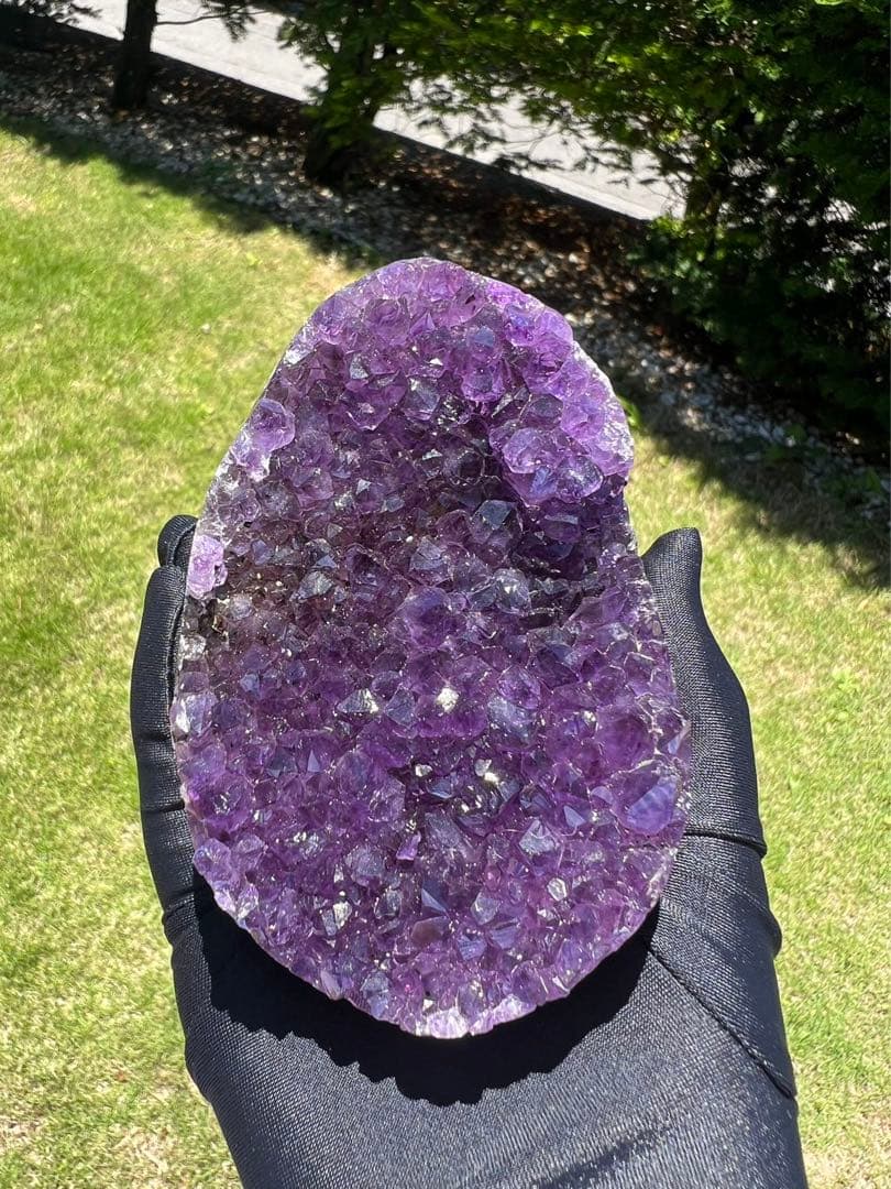 A657 高品質アメジストドーム パワーストーン 紫水晶 天然石 置き物