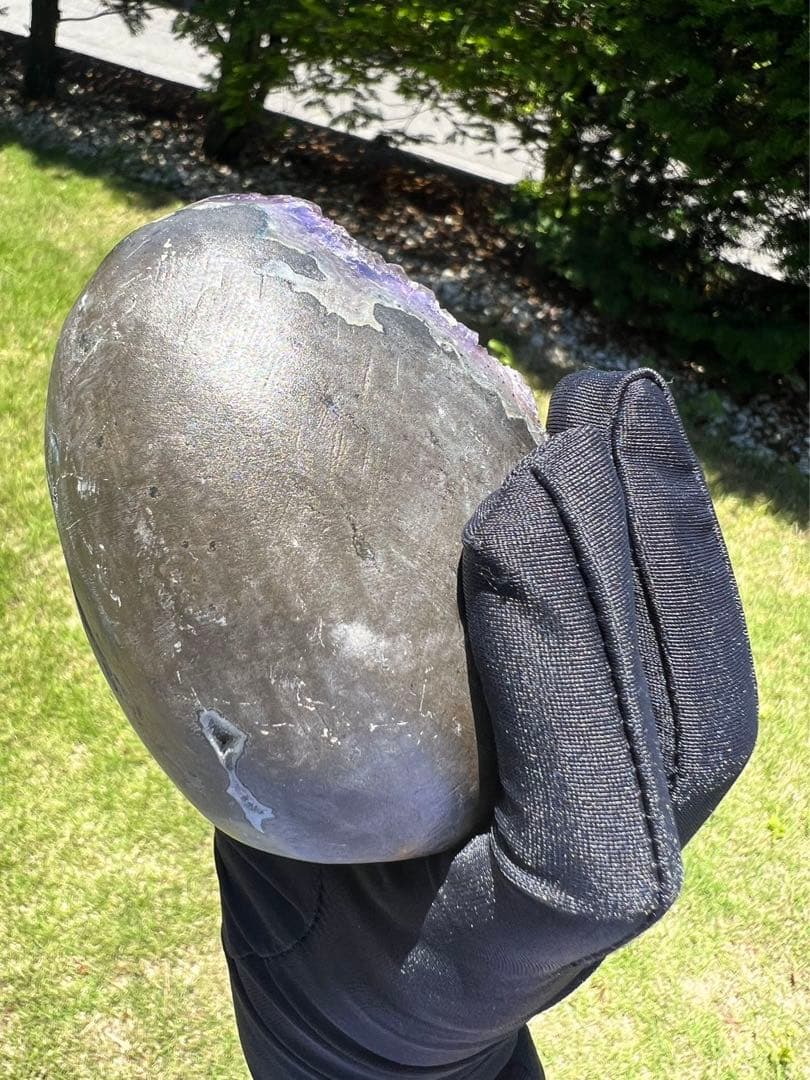 A657 高品質アメジストドーム パワーストーン 紫水晶 天然石 置き物