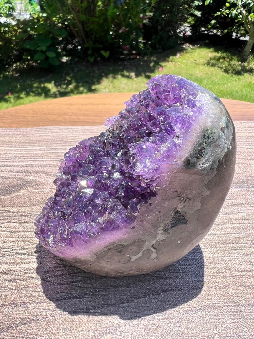 A657 高品質アメジストドーム パワーストーン 紫水晶 天然石 置き物