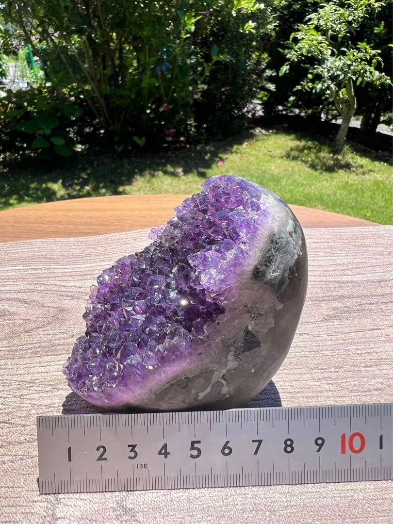 A657 高品質アメジストドーム パワーストーン 紫水晶 天然石 置き物