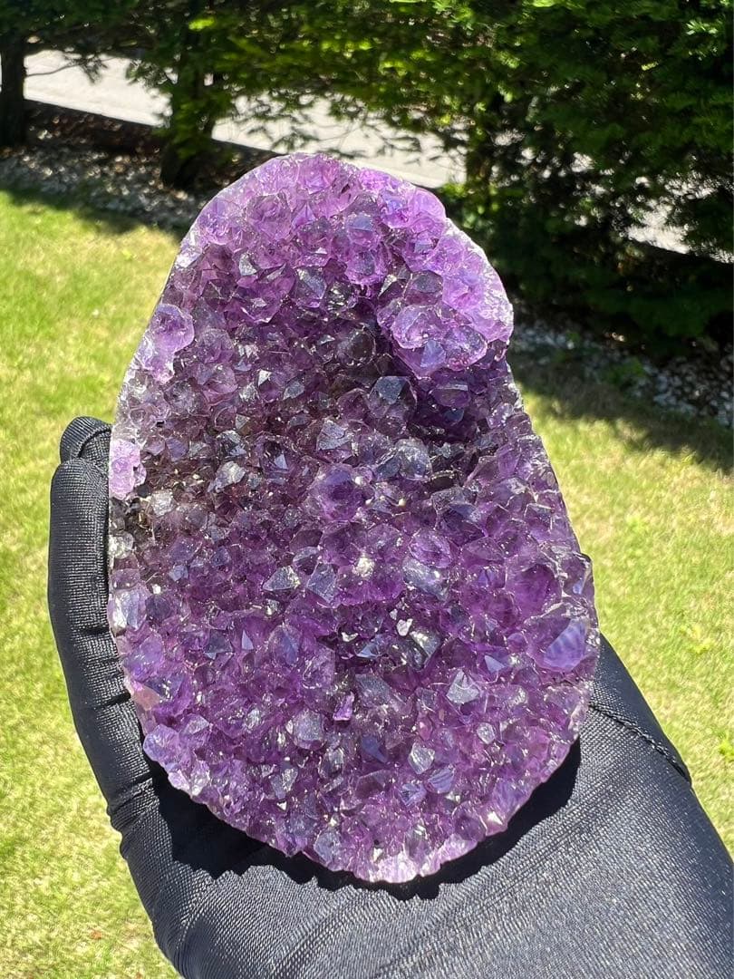 A657 高品質アメジストドーム パワーストーン 紫水晶 天然石 置き物