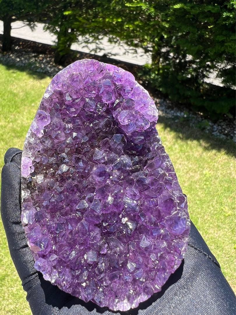 A657 高品質アメジストドーム パワーストーン 紫水晶 天然石 置き物