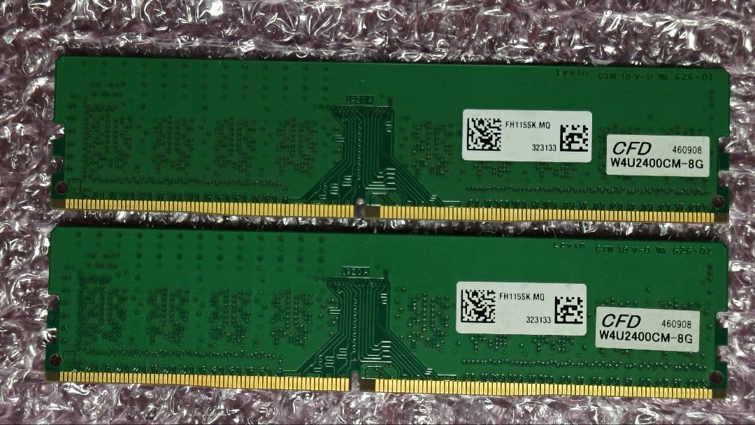 DDR4 8GBx2枚 16GB pc4-2400 動作確認済み ④