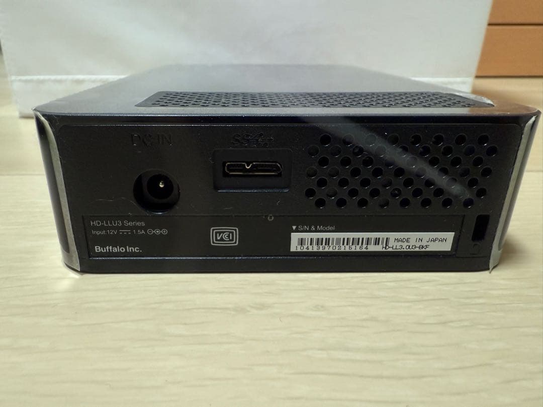 BUFFALO 外付けHDD 3TB HD-LL3.0U3-BKF ブラック