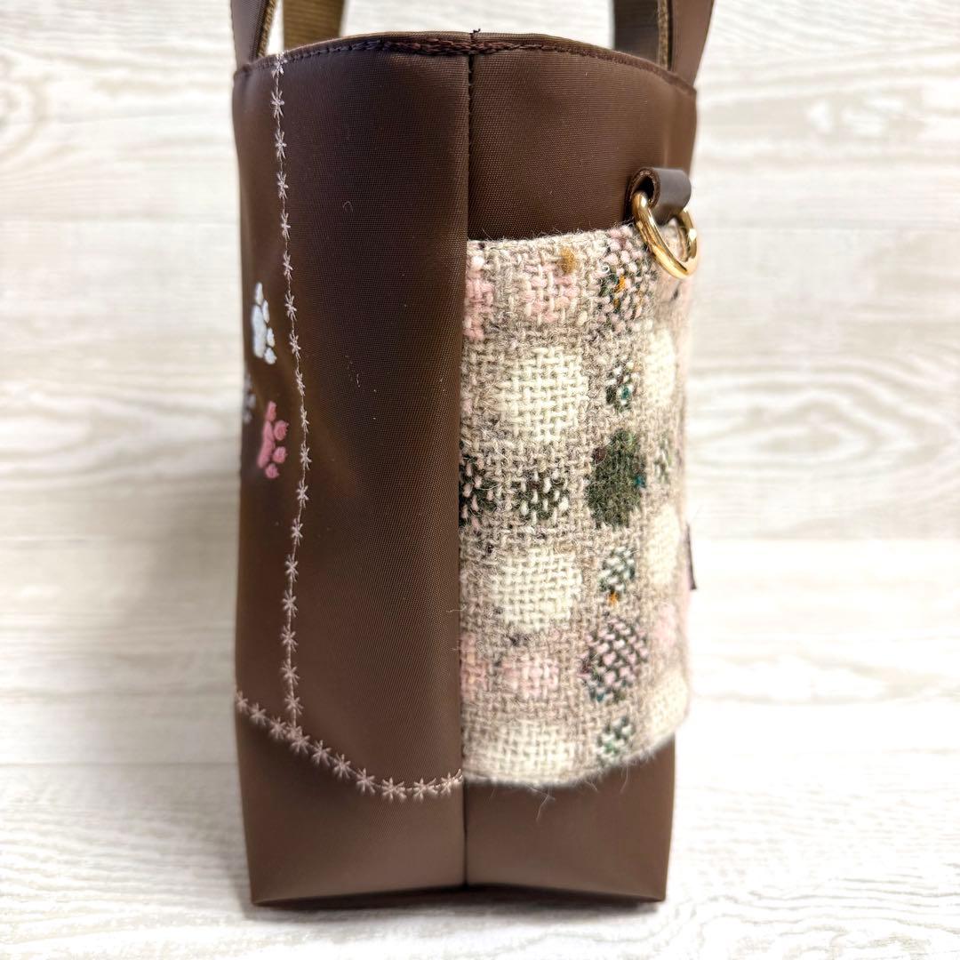 ゴールデンレトリバー刺繍♡秋冬トートバッグ