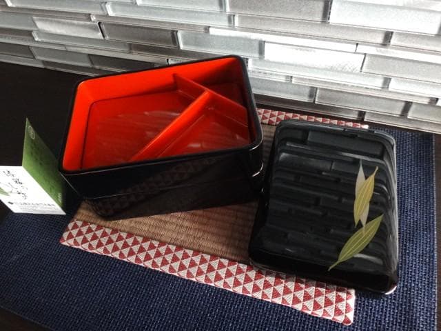 新品★越前塗★江戸弁当★重箱★天然木★弁当箱★ランチボックス★吹寄沈金