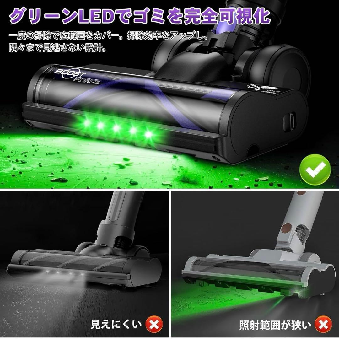 掃除機 コードレス2026革新版登場！110Kpa超強力吸引 自立 2WAY