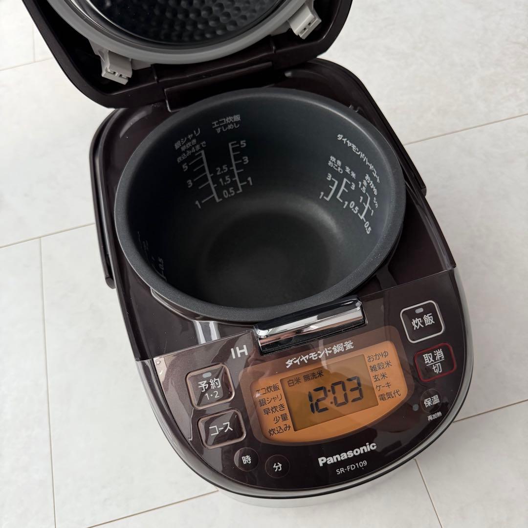 Panasonic IH ジャー炊飯器 ブラウン SR-FD109