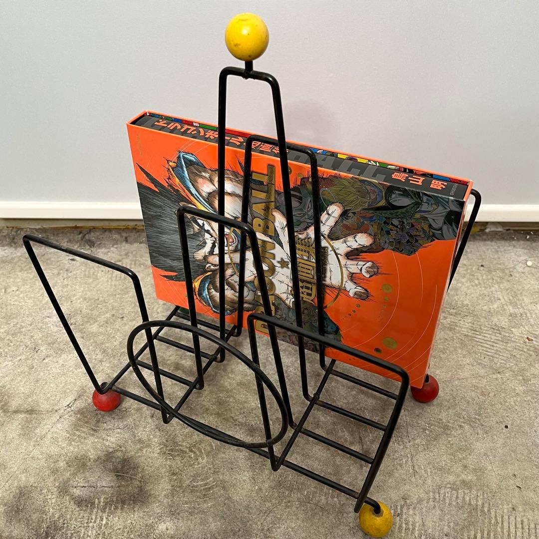 希少 50-60s ビンテージ アイアン ブックスタンド ミッドセンチュリー
