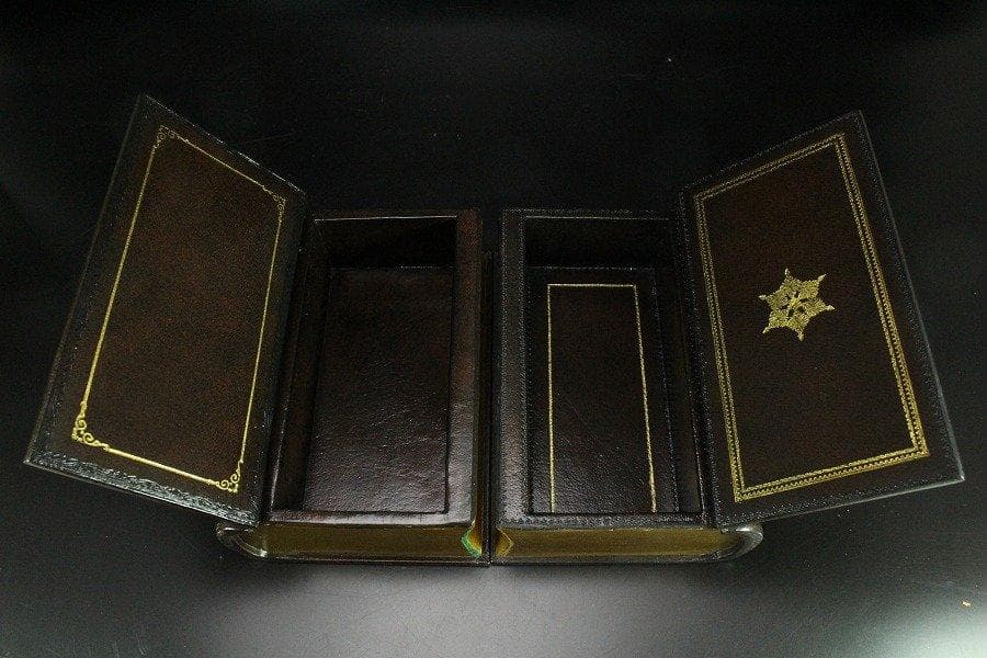 西洋アンティーク 天使 ブックエンド 2冊本形箱付 旧家蔵出