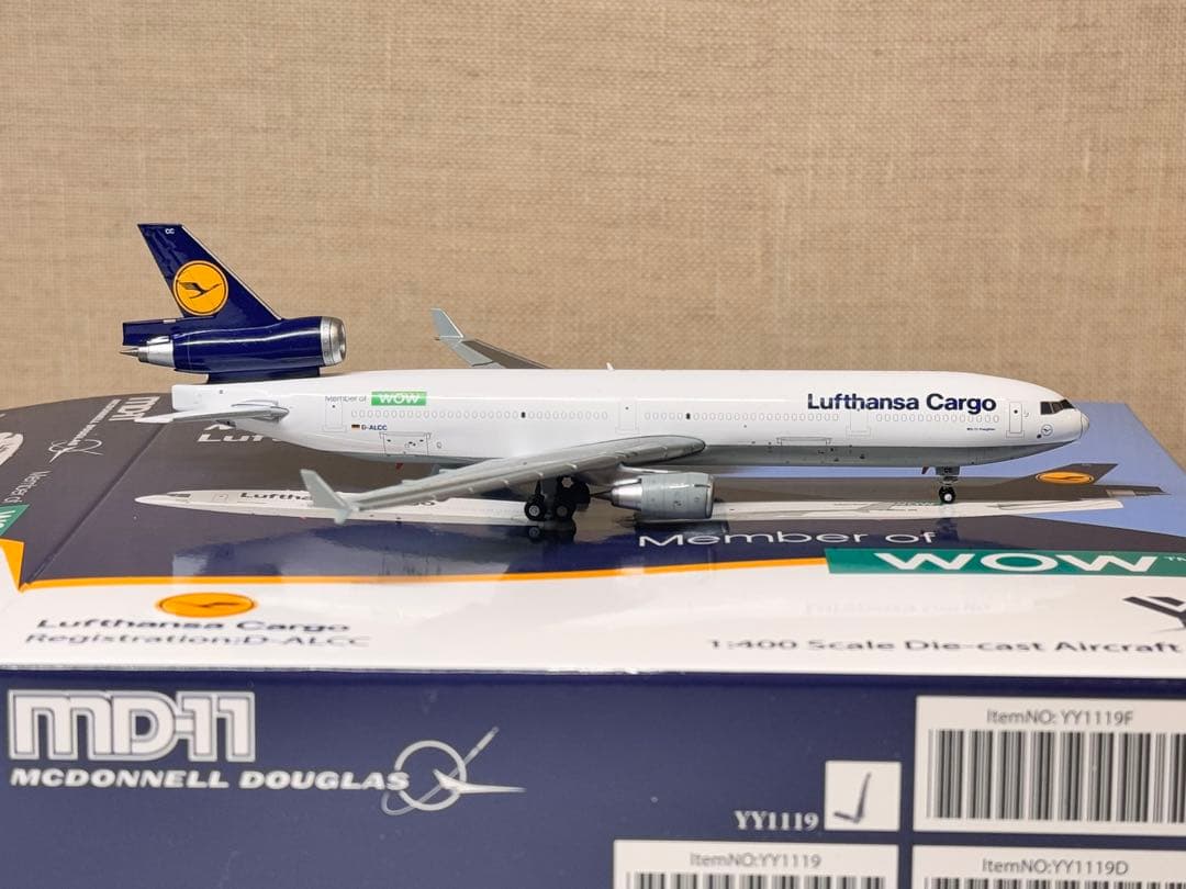 Lufthansa Cargo MD-11 WOW塗装 希少 1/400 HX