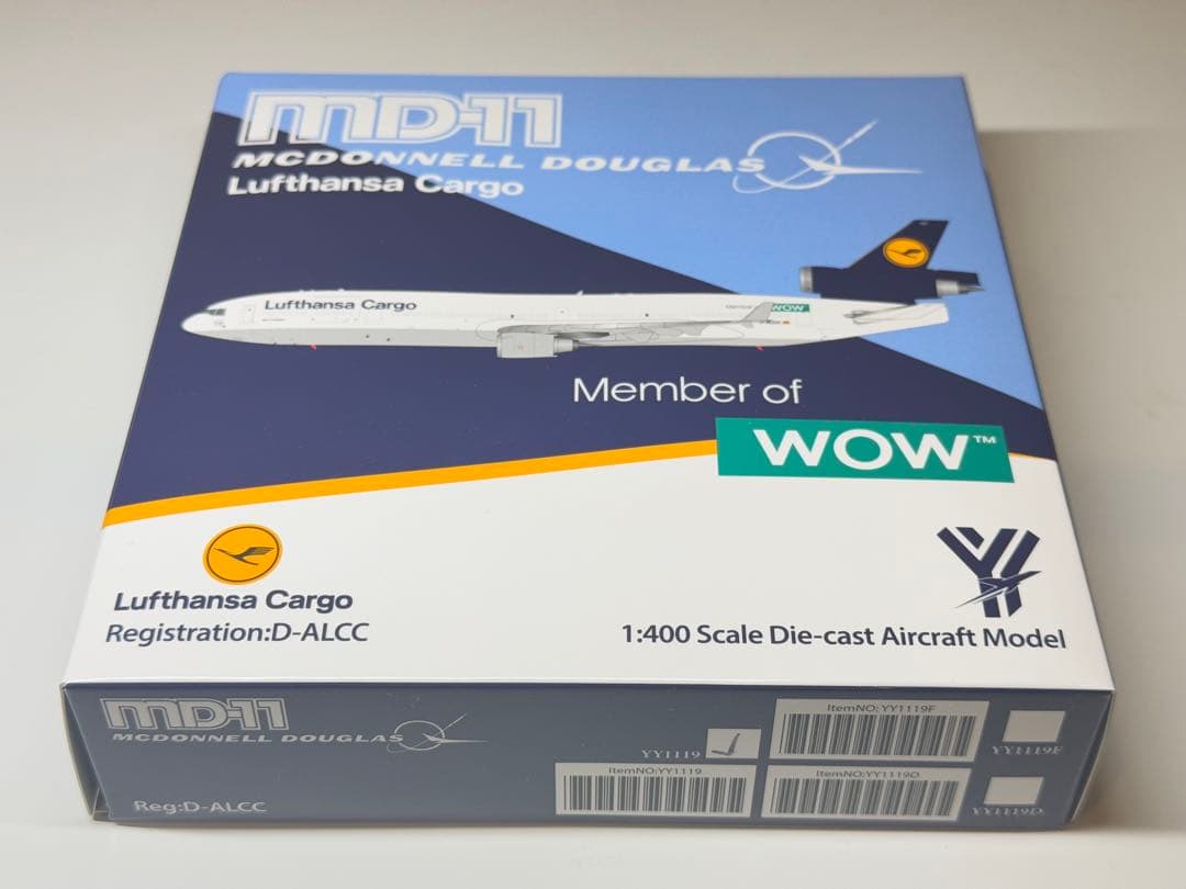 Lufthansa Cargo MD-11 WOW塗装 希少 1/400 HX