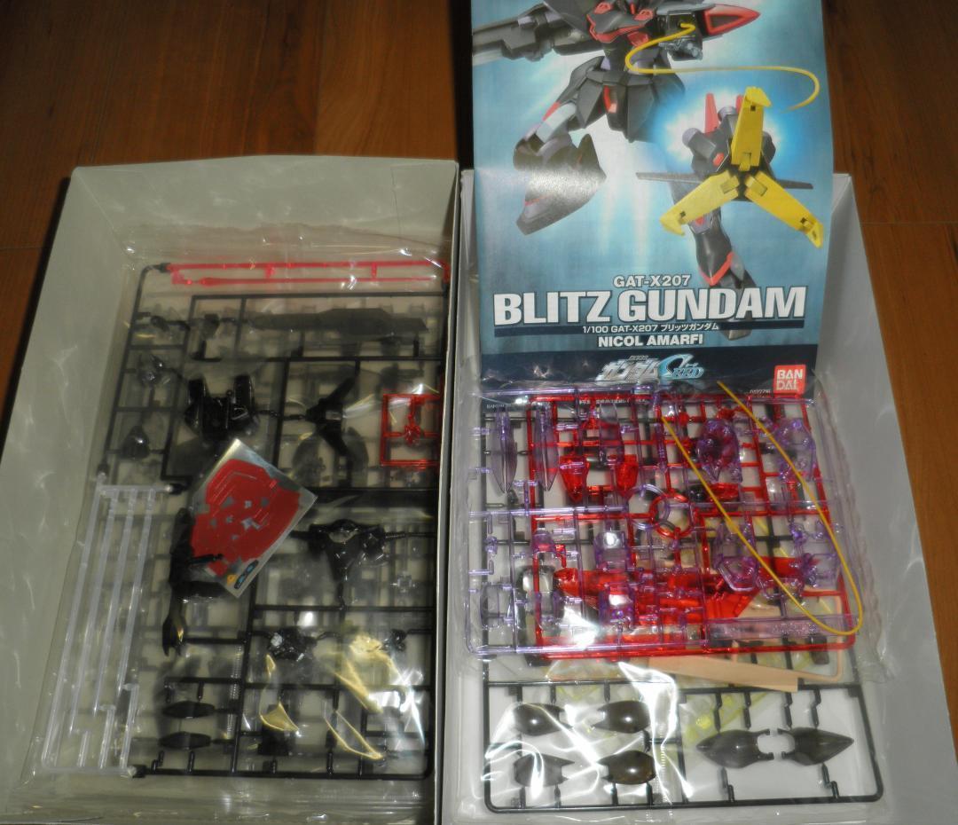 大珍品ガンプラ)海外限定1/100ブリッツガンダム　フルカラークリア