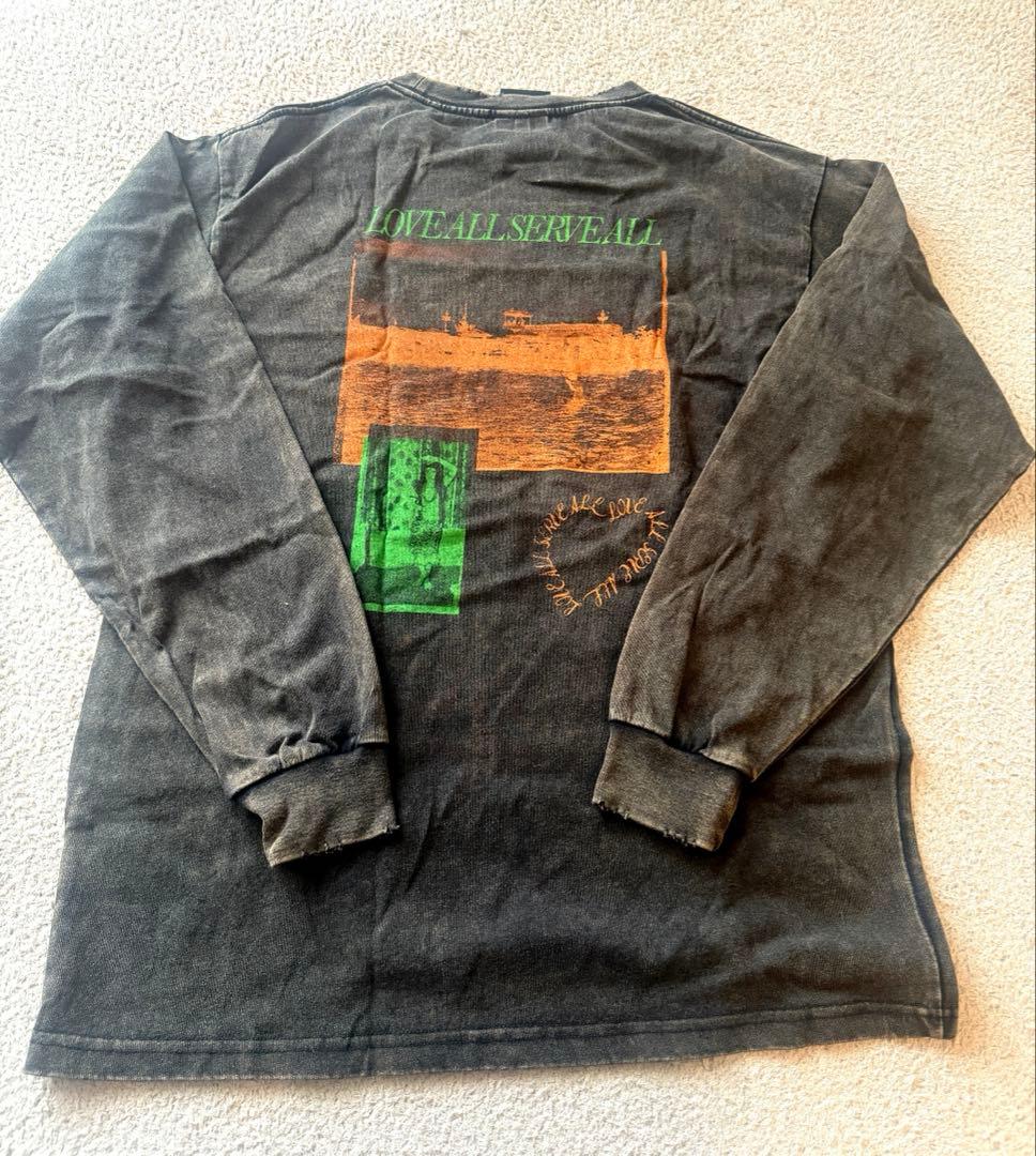 【未使用】藤井風 LASA ダメージロンT Sサイズ