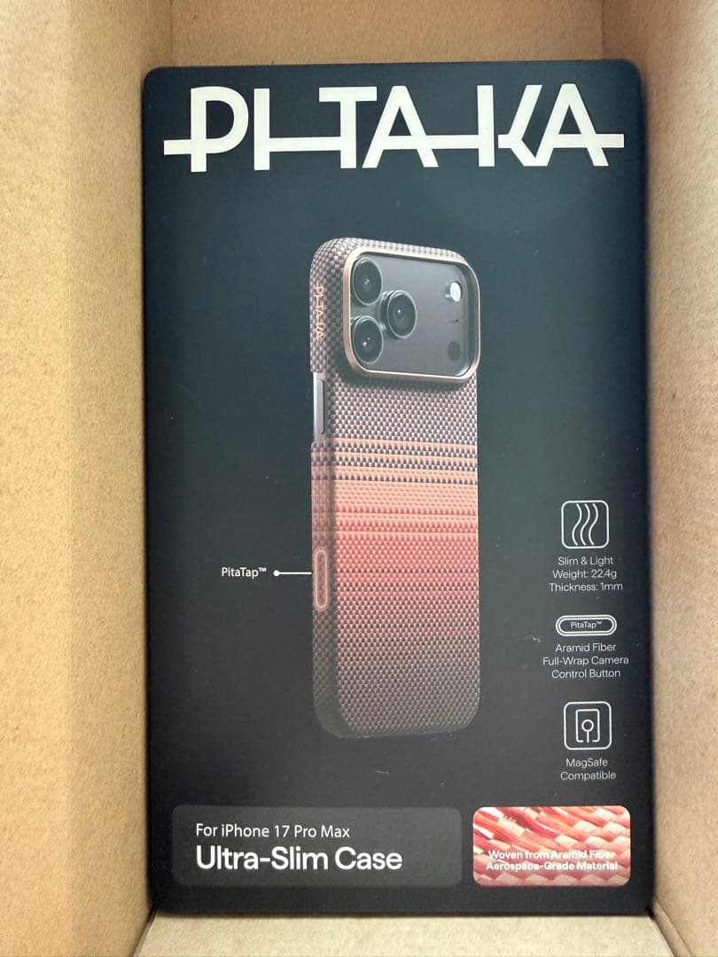 新品　PITAKA iPhone 17 Pro Max用MagSafe対応