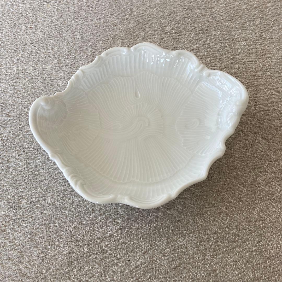 ベッキオホワイト Vecchio ginori シェル＆ミニプレート５枚