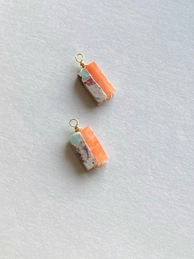 no.302 水彩のカーネリアンとアクアテラのミニマム