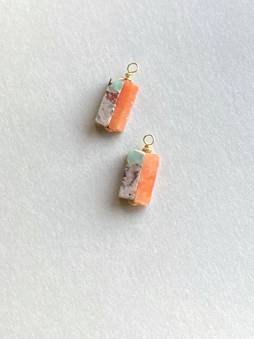 no.302 水彩のカーネリアンとアクアテラのミニマム