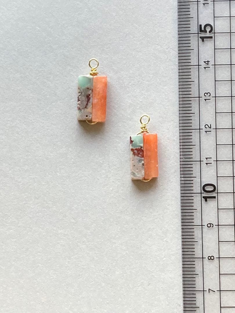 no.302 水彩のカーネリアンとアクアテラのミニマム