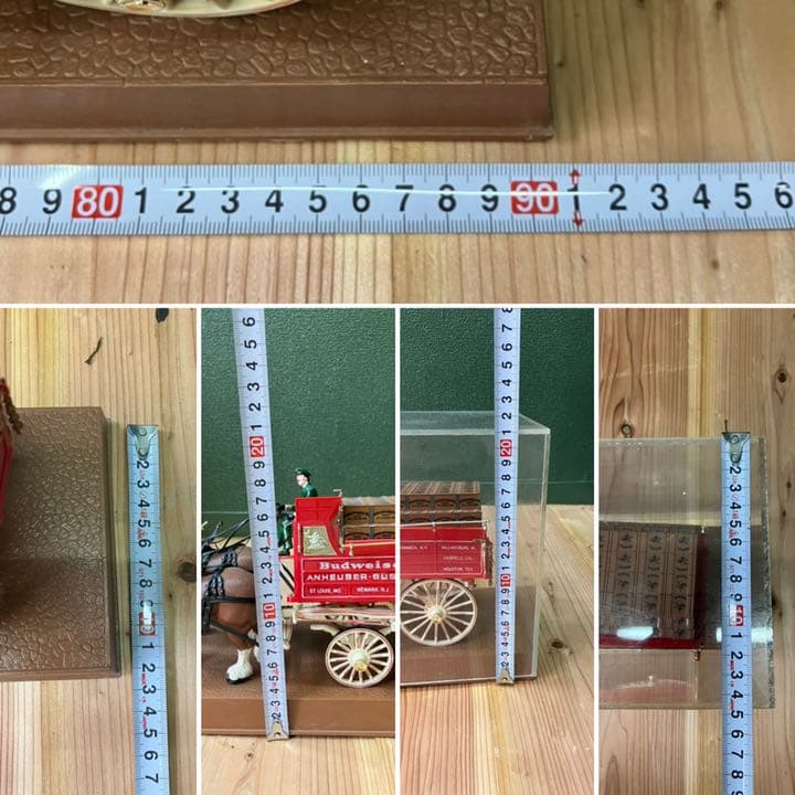 バドワイザー クライスデール8頭立馬車 馬 インテリア 置物