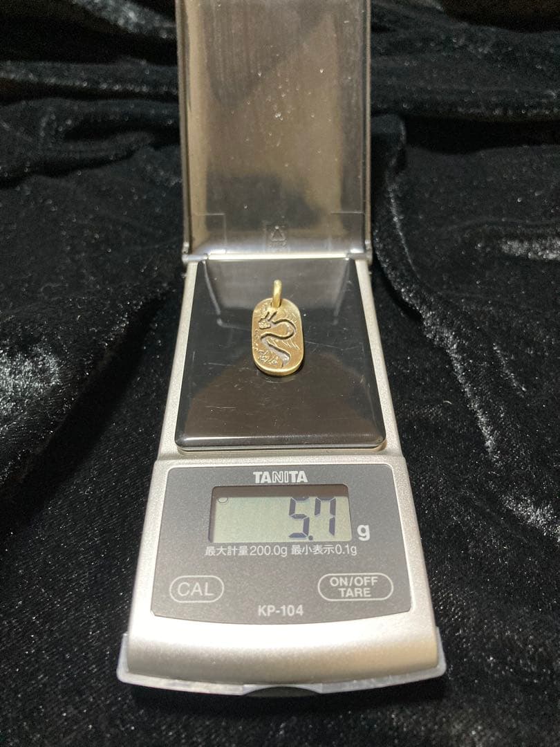 ⑮Dog Tag Dragon チェーン付き 真鍮