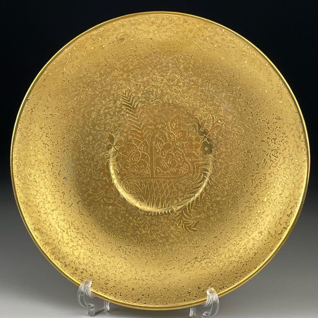 【希少】フッチェンロイター 金彩 クサラシ技法 ティーカップ＆ソーサー 花籠