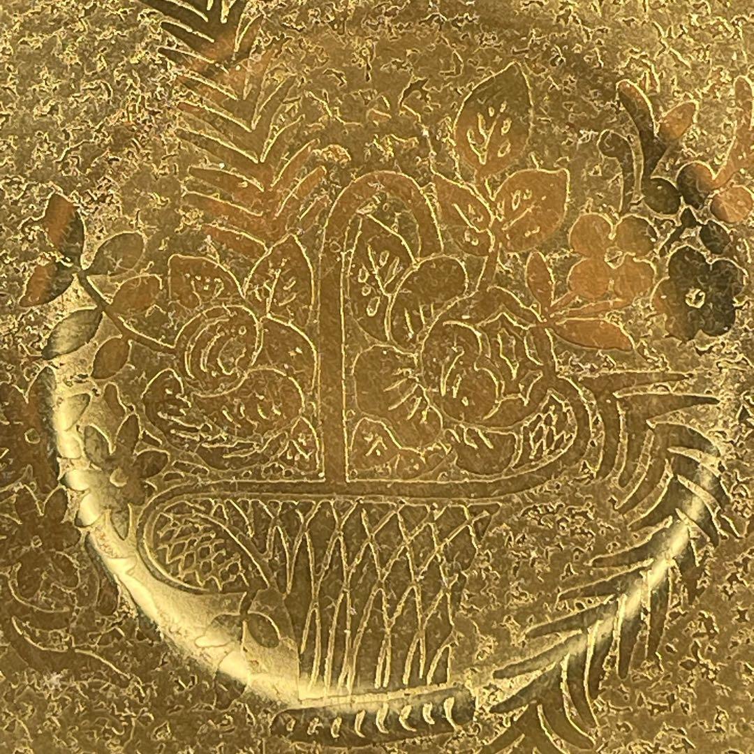 【希少】フッチェンロイター 金彩 クサラシ技法 ティーカップ＆ソーサー 花籠