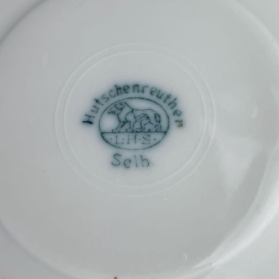 【希少】フッチェンロイター 金彩 クサラシ技法 ティーカップ＆ソーサー 花籠