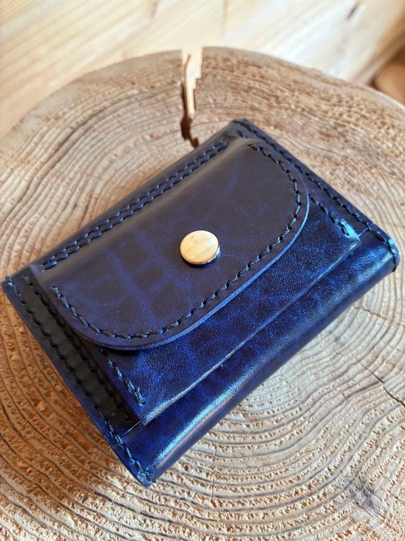 【オーダー受付中】コンパクトウォレット　ルガトショルダー　手縫い　キャンモア