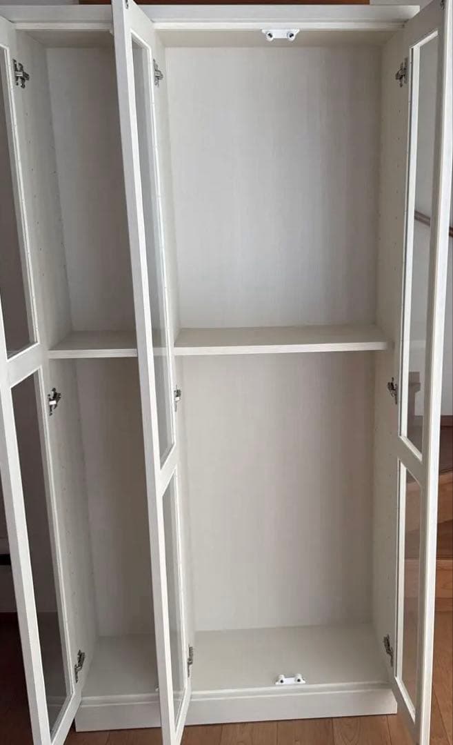 ホワイト 扉 本棚 収納